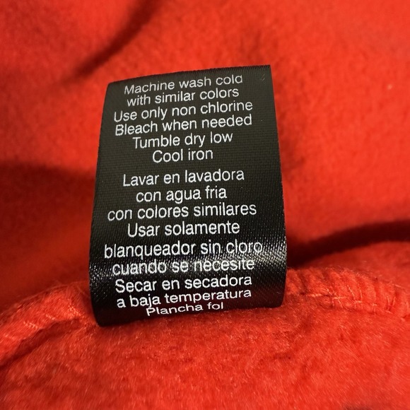 Polo Ralph Lauren Red Zip Hoodie Men's 2XL Full Zip Black Logo Sweatshirt Fleece - Picture 10 of 12